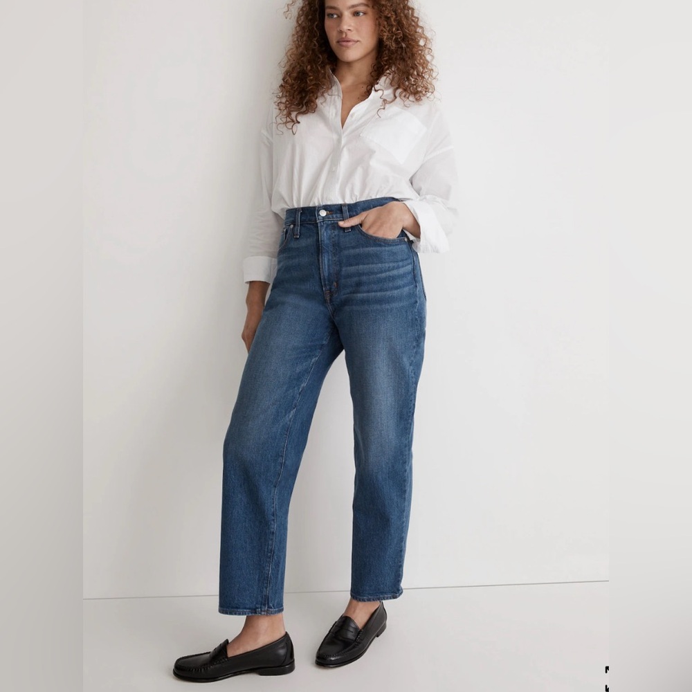 Madewell Women's Straight Leg Jeans in Mid Blue